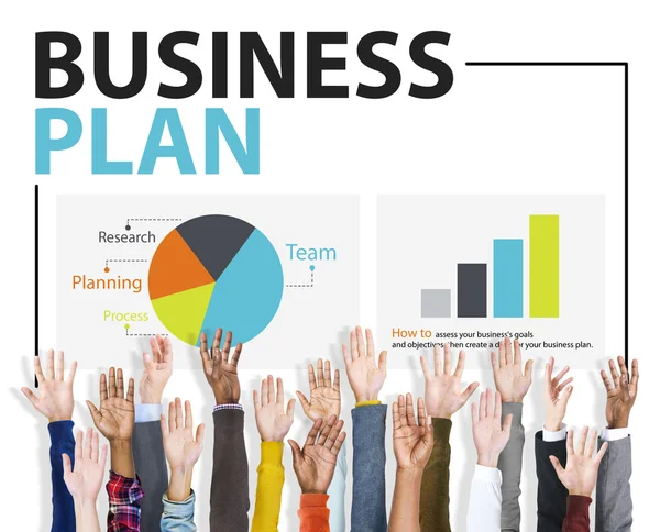Üzleti terv, koncepció stratégiai értekezlet — Stock Fotó