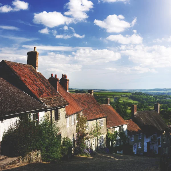 Ländliche Szene und britische Kultur — Stockfoto