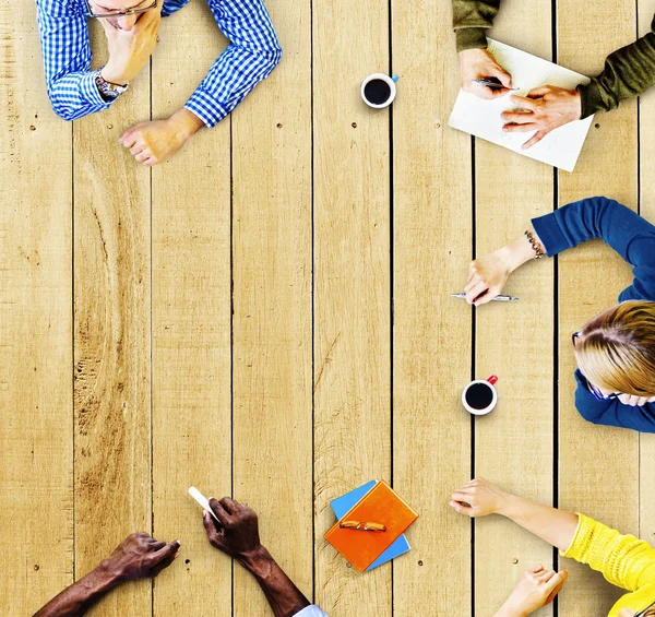 Trabajo en equipo Discusión Reunión Planificación Concepto — Foto de Stock