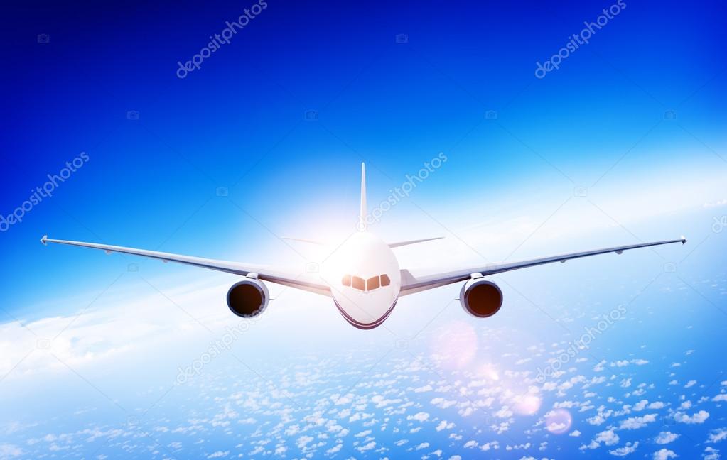 3d Airplane Aircraft Flight Flying Vacation Illustration Concept