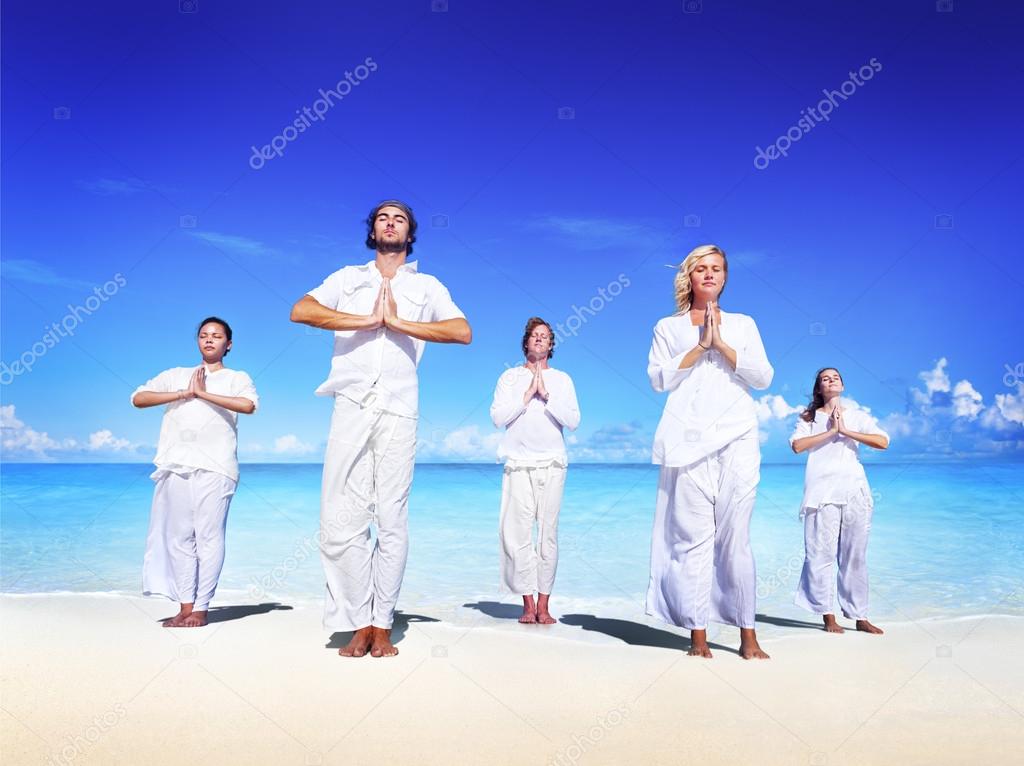 group of people Meditation Yoga Concept