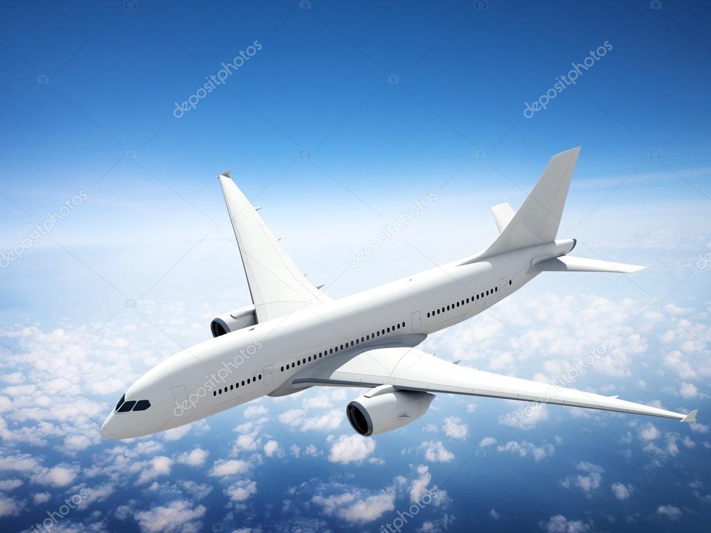 Airplane Skyline Horizon Concept