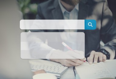 Ofiste çalışan iş adamı