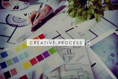 Düşünme vizyon fikirler kavramı beyin fırtınası