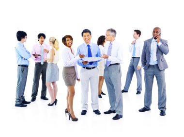 Grup başarılı iş adamları