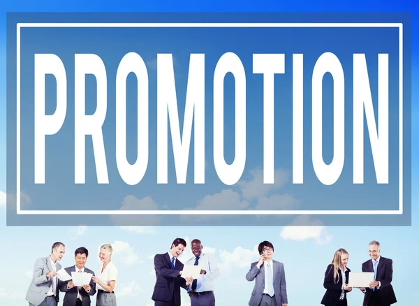 Promotie Marketing commerciële reclame Concept — Stockfoto
