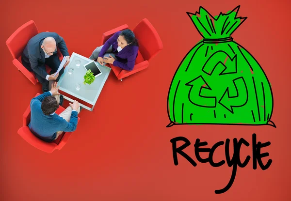 Recycler, concept d'entreprise verte — Photo