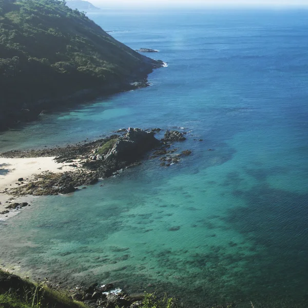 Playa de verano e isla — Foto de Stock