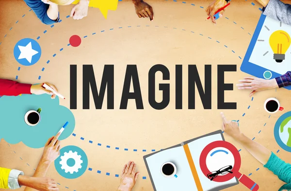 Imaginação, Inovar Conceito de Pensamento — Fotografia de Stock