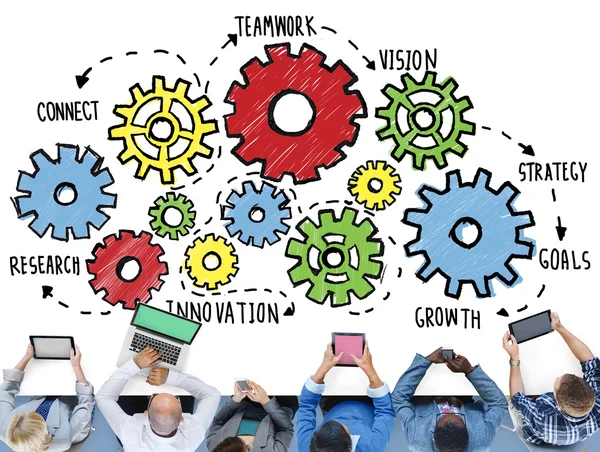 Team Teamwork verbinding Concept — Stockfoto