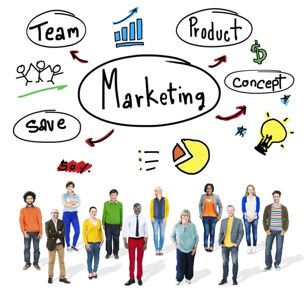 Conceito de estratégia de marketing — Fotografia de Stock