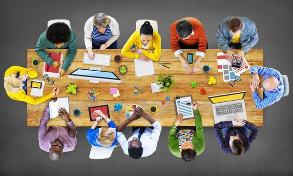 People at Meeting Brainstorming — Stock Photo, Image