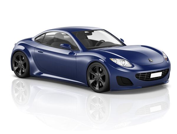 3D Sport Car, Transportation Concept