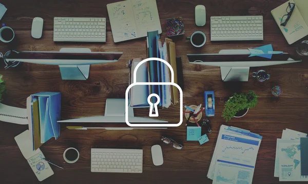 Padlock protect password security — Stock Photo, Image