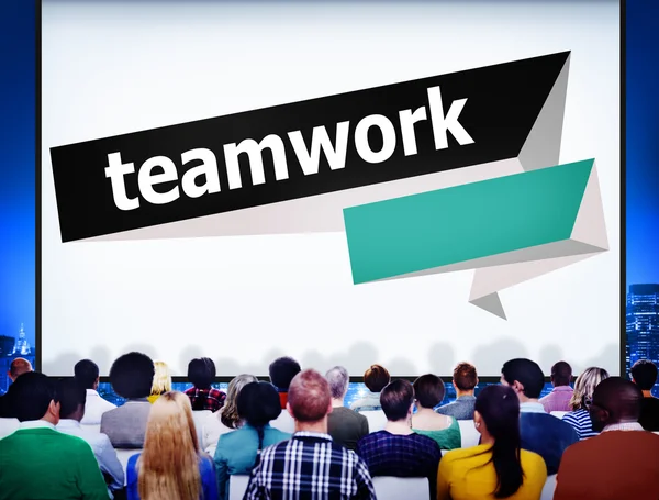 Team Corporate lagarbete samarbete koncept — Stockfoto