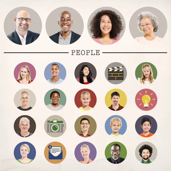 Diversidad de las personas Concepto comunitario — Foto de Stock