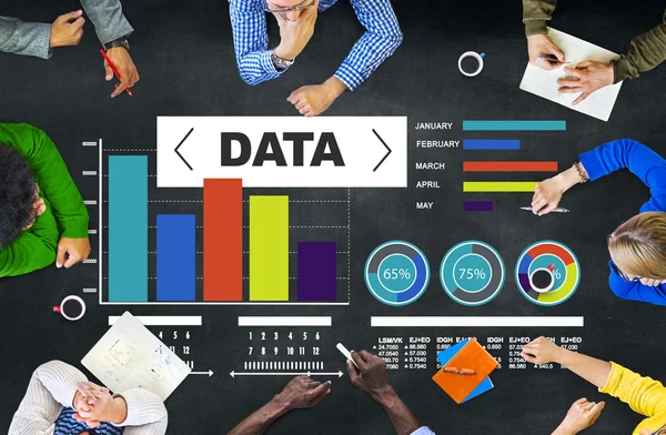 Adatok Analytics, statisztikai információ fogalma — Stock Fotó