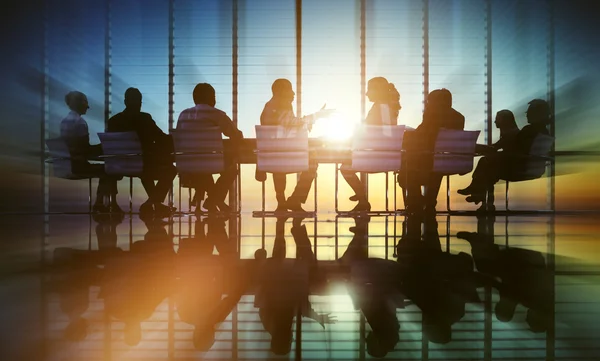 Personas de negocios durante el debate — Foto de Stock