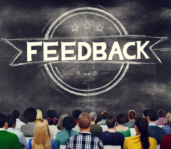 Feedback evaluatie reflectie Concept — Stockfoto