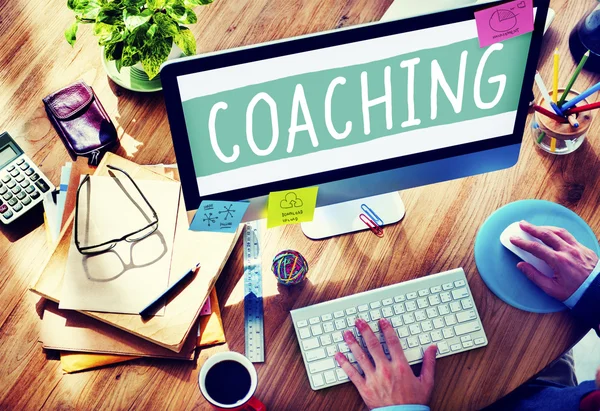 Coaching, Ensino, Conceito de Treinamento — Fotografia de Stock