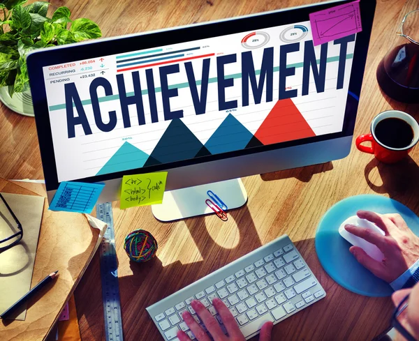 Achievement Success Improvement Concept — Stock Photo, Image