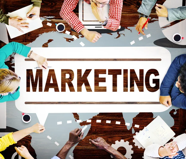 Estrategia de Marketing Concepto de Marca — Foto de Stock