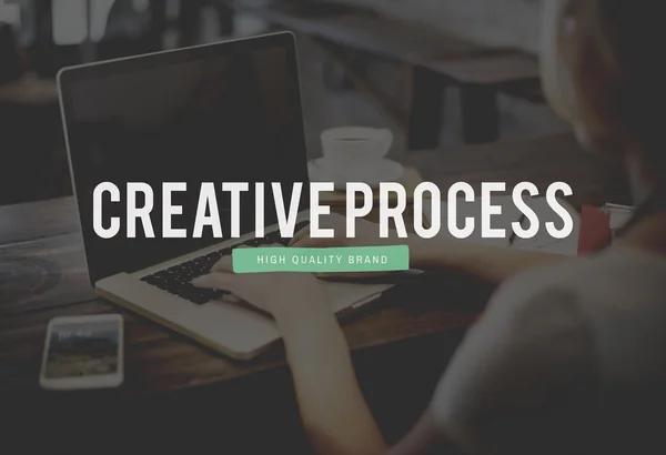 Kreativer Prozess Internet — Stockfoto