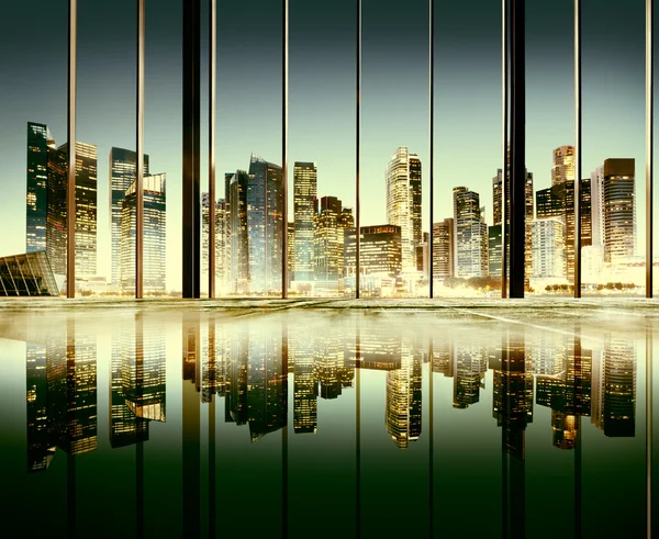 Conceito de vista panorâmica urbana — Fotografia de Stock