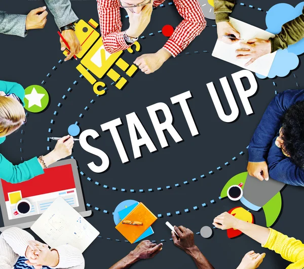 Start Up en doelen groei Concept — Stockfoto