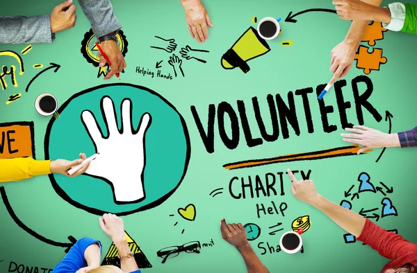 Voluntariado Caridad Ayuda Concepto — Foto de Stock