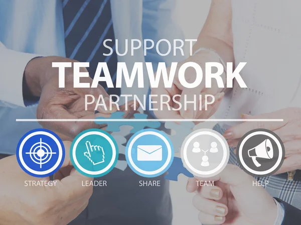 Teamwork Support Concept — Stock Photo, Image