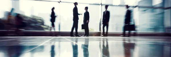 Business Corporate workers Silhouettes — Stock Photo, Image