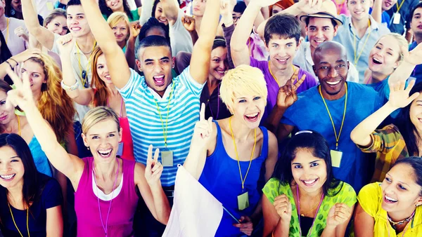 Diversidade alegre Pessoas — Fotografia de Stock