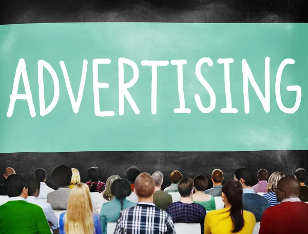 Ticari pazarlama kavramı reklam — Stok fotoğraf