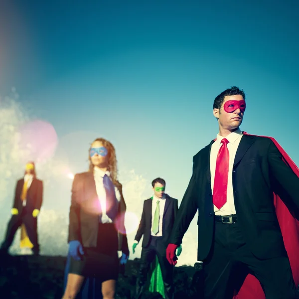 Business superheroes confident concept — Stock Photo, Image