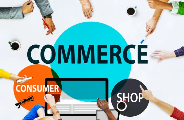 Commercio Shopping, Concetto di marketing — Foto Stock