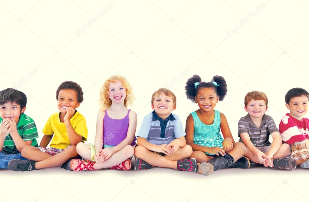 Diversity Children Sitting together