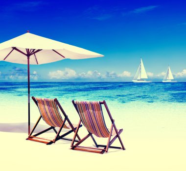 plajda şezlong