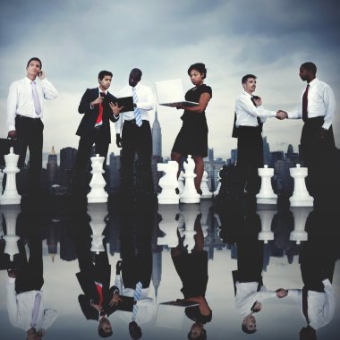 Satranç ile iş adamları takım