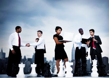 Satranç ile iş adamları takım