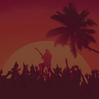 Çeşitlilik insanlar konser kavramı