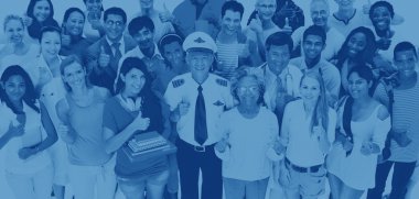 Çeşitlilik insanlarla çeşitli profesyonel meslekler