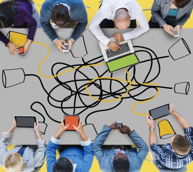 İletişim telekomünikasyon bağlantı kavramı