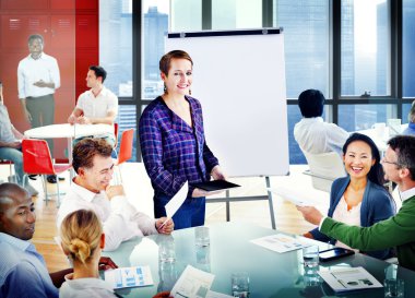 İş adamları ofis tanıtımı 