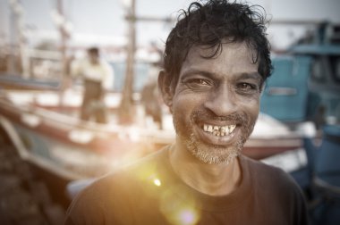 Sri Lankalı balıkçı