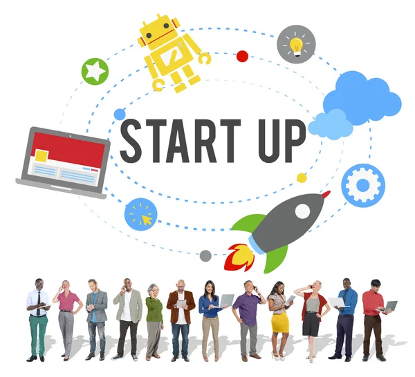 Start Up en doelen groei Concept — Stockfoto