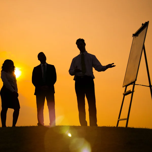 Business Meeting at outdoors — Stock Photo, Image