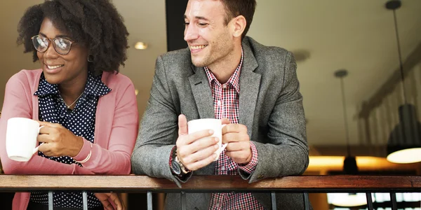 Equipo de negocios que tiene descanso café — Foto de Stock