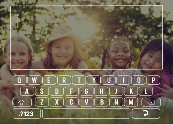 Keyboard Connection Communication Concept — Stock Photo, Image