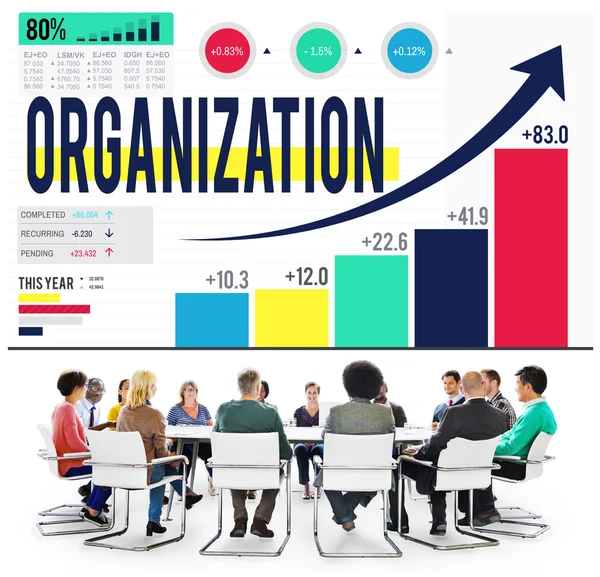 Concepto de gestión de la organización — Foto de Stock